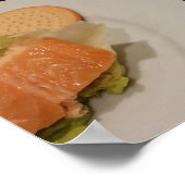 Zalm met krakers, poster (Hoek)