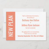 Zalm nieuw plan, uitgestelde bruiloft update Kaart (Voorkant)