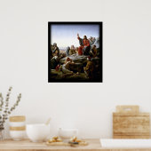 Zalm op de berg Biblical Poster (Keuken)