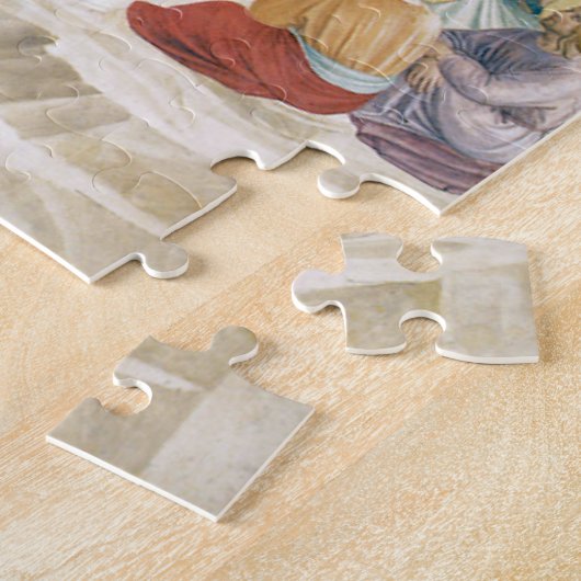 Zalm op de berg Jigzaag Puzzle Legpuzzel (Zijkant)