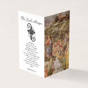 Zalm op de berg - Prayer Card Visitekaartje