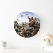 Zalm op de berg, religieus schilderij grote klok (Huis)