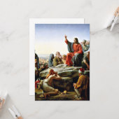 Zalm op de Mount Kaart (Voorkant / Achterkant in situ)