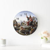 Zalm op de Mount, mooi kunstschilderij Christelijk Grote Klok (Huis)