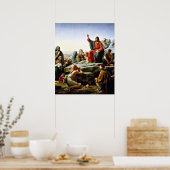 Zalm op de Mount Poster (Keuken)