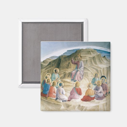 Zalm op de Mount Square Magnet (Voorkant / Achterkant)