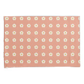 zalm oranje geel en witte boterbloemen kussensloop (Voorkant-Rechts)