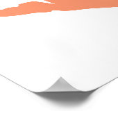 Zalm Oranje Lippenstift Poster (Hoek)