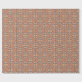 Zalm ovale kettingen cadeaupapier (Vlak)