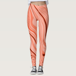 Zalm, perziken, helder koraal en roze mix curves leggings