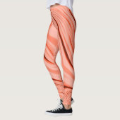 Zalm, perziken, helder koraal en roze mix curves leggings (Links)