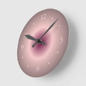 Zalm Roos en luchtige roze/creatieve wandklok (Hoek)