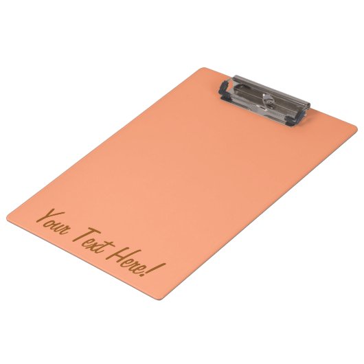 Zalm Roze kleurenaccent aanpasbaar Klembord (Gekanteld)