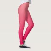 Zalm Roze Rood Ombre Leggings (Rechts)