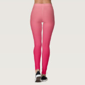 Zalm Roze Rood Ombre Leggings (Achterkant)