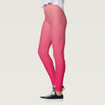 Zalm Roze Rood Ombre Leggings<br><div class="desc">Mooie roze gradiënt voor je yoga-workouts. 
Licht koraal of zalmroze naar roodachtig roze ombre-achtergrond.
Voeg gepersonaliseerde tekst toe als je dat wilt.</div>