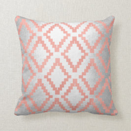 Zalm Roze Rose Gold Enic Blush Gray Silver Kussen