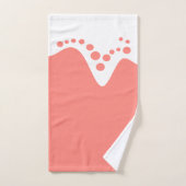 Zalm Roze zachte golf en bubbels Bad Handdoek (Handdoek)