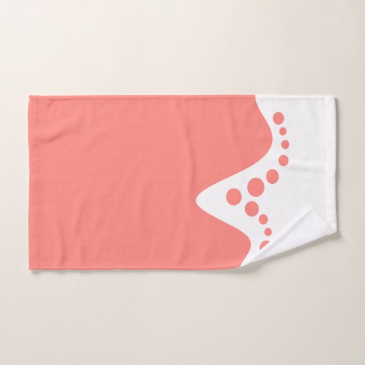 Zalm Roze zachte golf en bubbels Bad Handdoek (Handdoek)