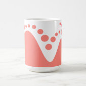 Zalm Roze zachte golf en bubbels Koffiemok (Center)