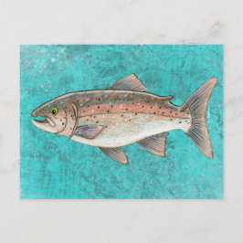 Zalm Sketch Briefkaart
