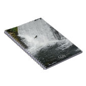 Zalm Springt Waterval Notitieboek (Rechterzijde)