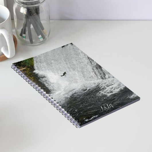 Zalm Springt Waterval Notitieboek