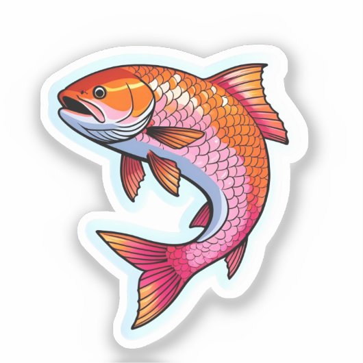 Zalm sticker (Voorkant)