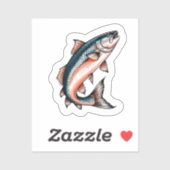 Zalm sticker (Vel)