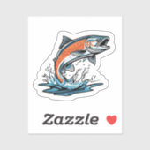 Zalm sticker (Vel)