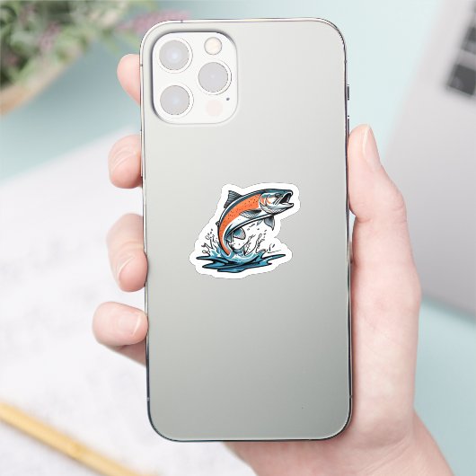 Zalm sticker (Telefoon)