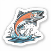 Zalm sticker (Voorkant)