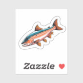 Zalm sticker (Vel)