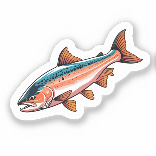 Zalm sticker (Voorkant)