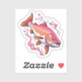 Zalm sticker (Vel)