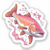 Zalm sticker (Voorkant)