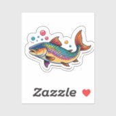 Zalm sticker (Vel)