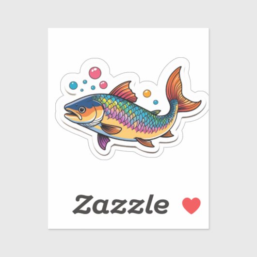 Zalm sticker (Vel)