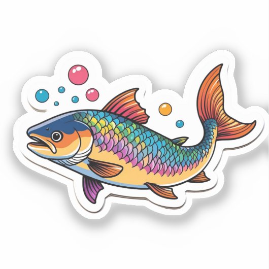 Zalm sticker (Voorkant)
