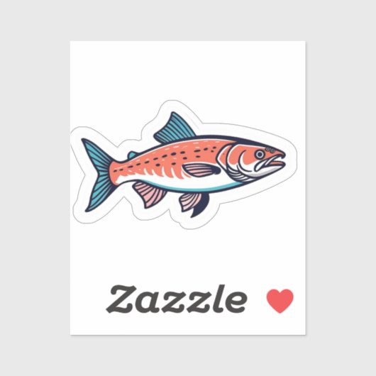 Zalm sticker (Vel)