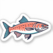 Zalm sticker (Voorkant)
