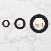 Zalm Sushi Rol Verjaardag Restaurant    Confetti (Voorkanten)