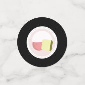 Zalm Sushi Rol Verjaardag Restaurant    Confetti (Kleine voorkant)