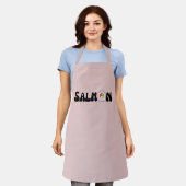Zalm sushi schort (Gedragen)