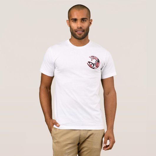zalm t-shirt (Voorkant volledig)