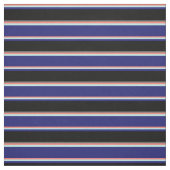 Zalm, Turquoise, Midnight Blue, Black & Dim Grey Stof (Swatch)