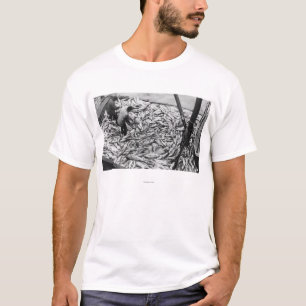 Zalm uit de foto van Vissen bots verwijderen T-shirt