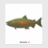 Zalm Uitsnijd Sticker (Vel)