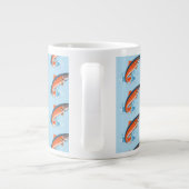 Zalm vis grote koffiekop (Achterkant)