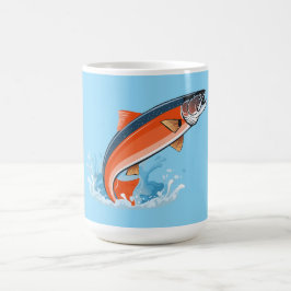 Zalm vis koffiemok
